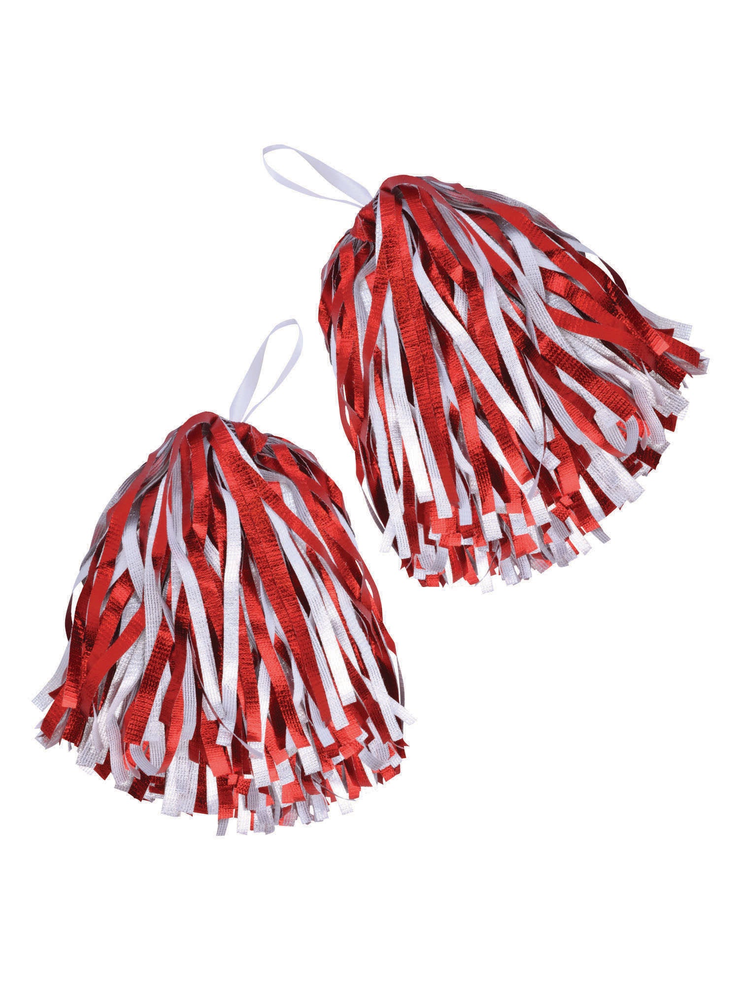 Pom Pom Red/White - Pair 1