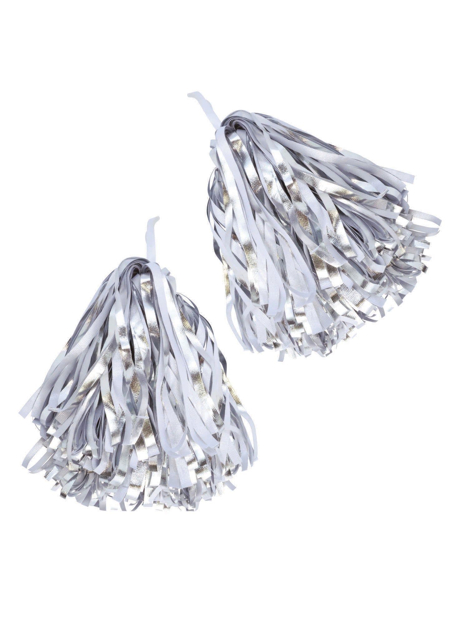 Pom Pom Silver/White - Pair 1