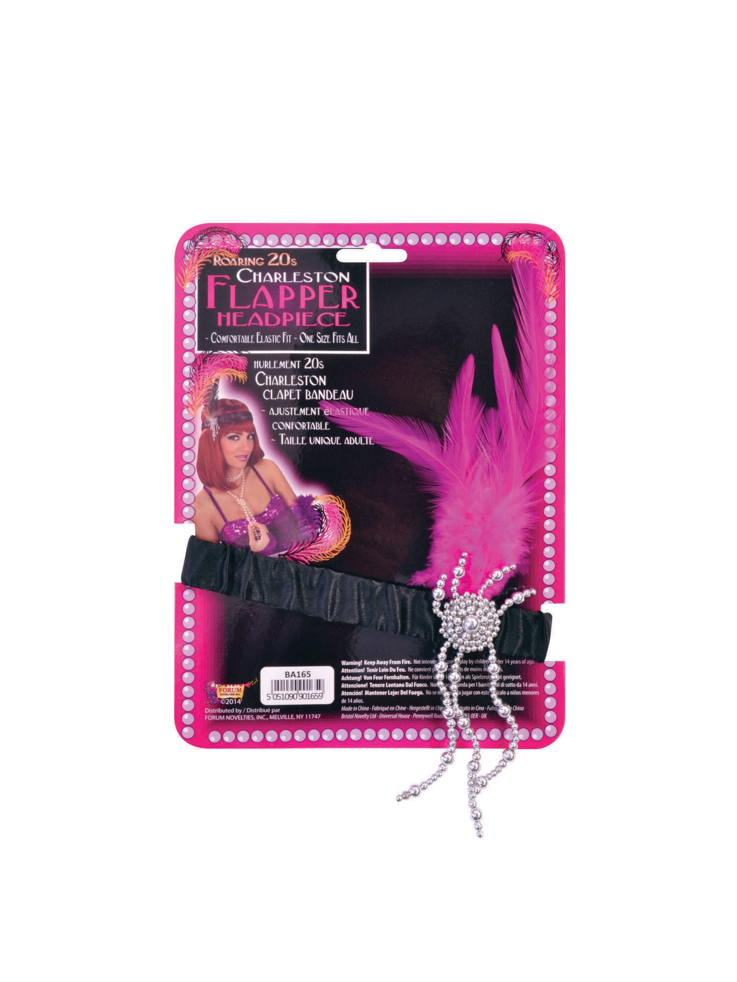 Pink Flapper Headband 2