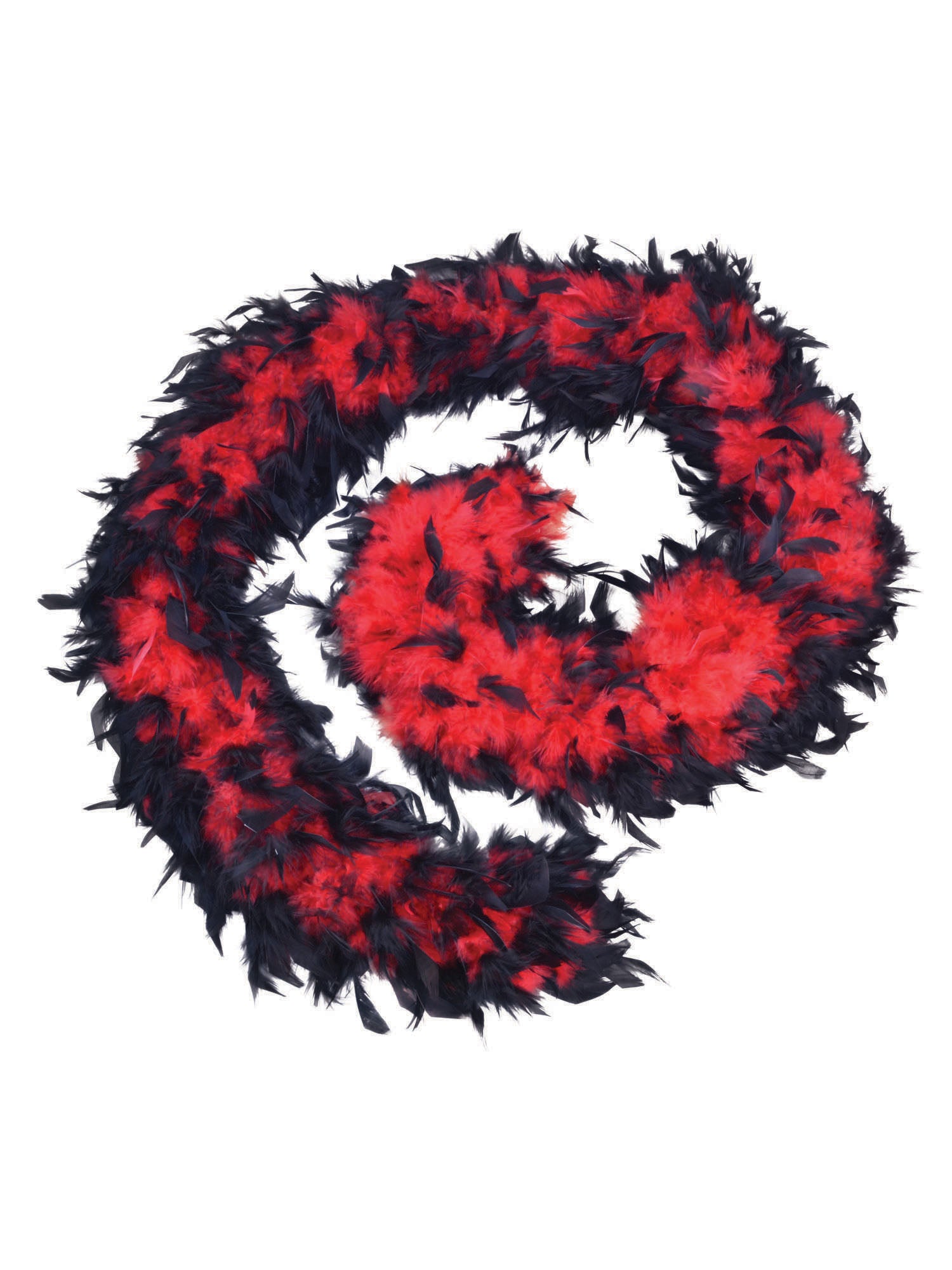 Feather Boa 80G Red/Black 1