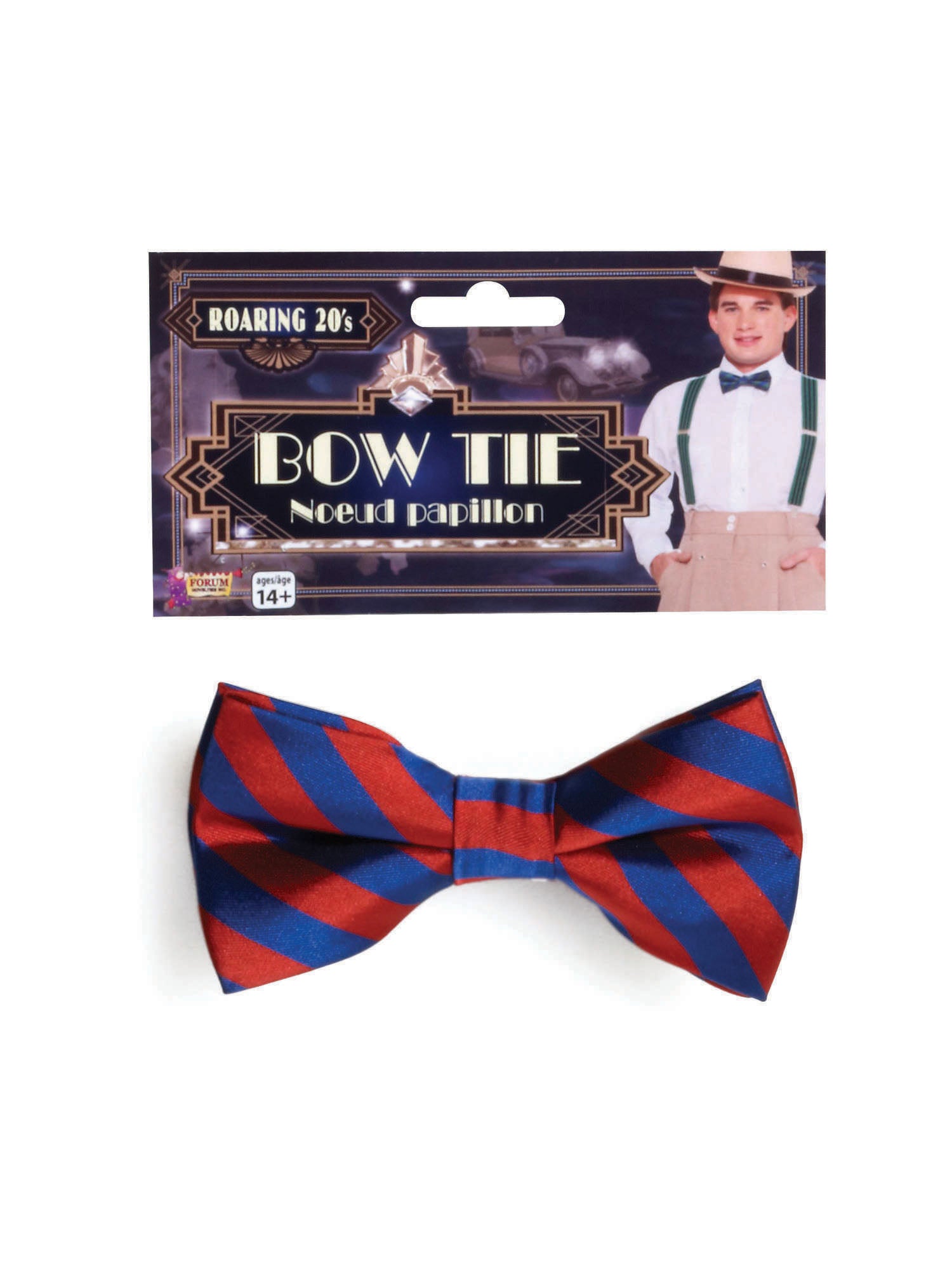 Bow Tie Striped Red/Blue 1