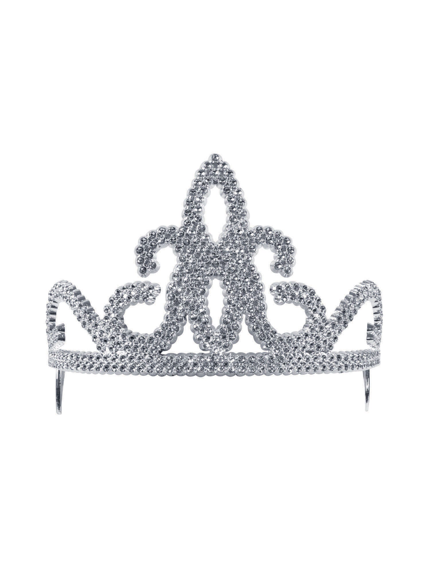 Tiara - Plastic - Silver (Twelve Pack) 1