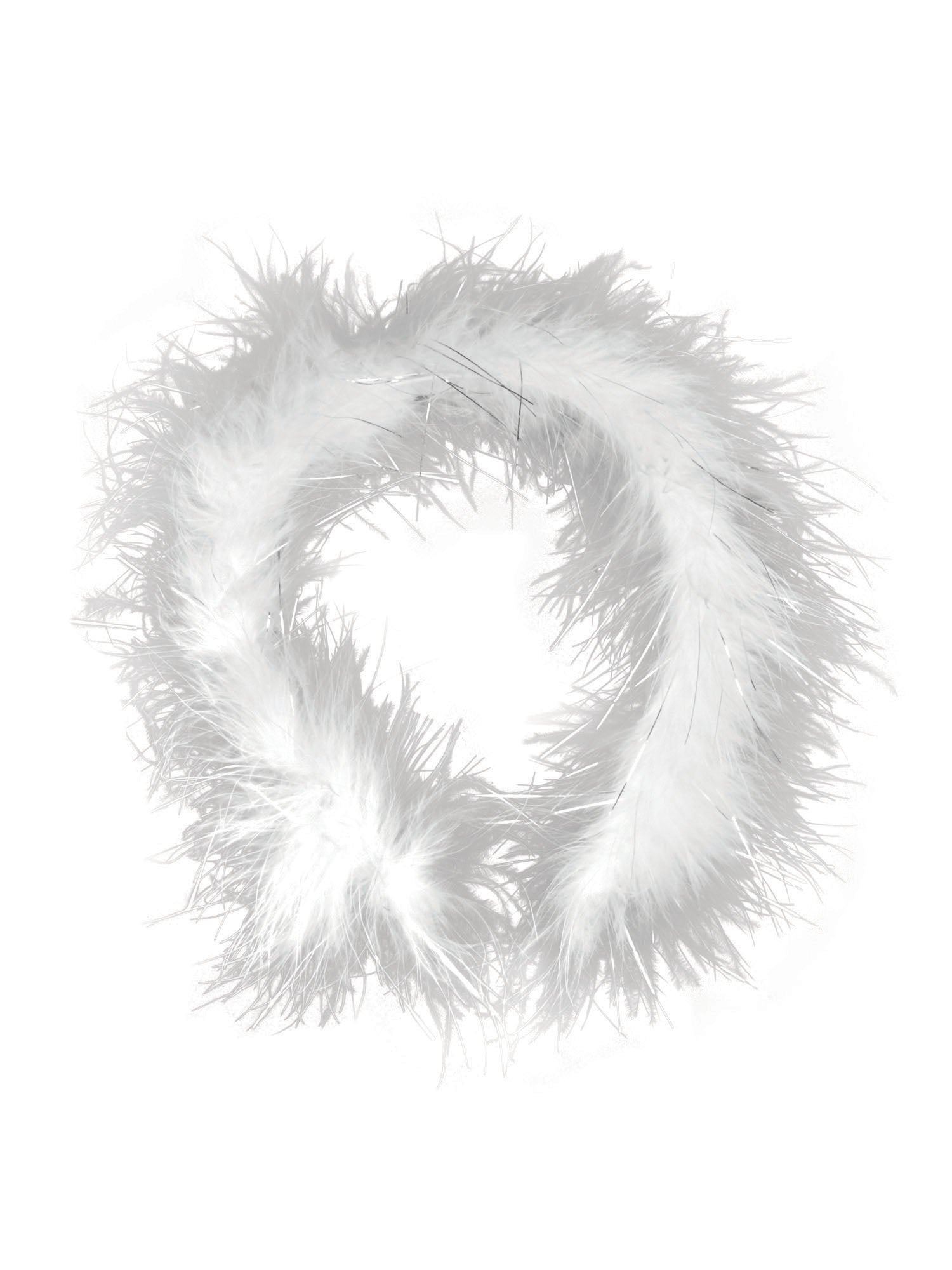 Feather Headband White/Tinsel 1