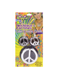 Peace Sign Necklace + Earrings 1
