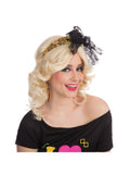 80's Neon Lace Headband - Orange 1