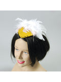 Lady's Hat Gold Sequin/Feathers 1