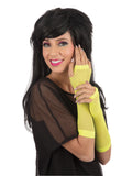 Gloves Fingerless Fishnet Yellow 1