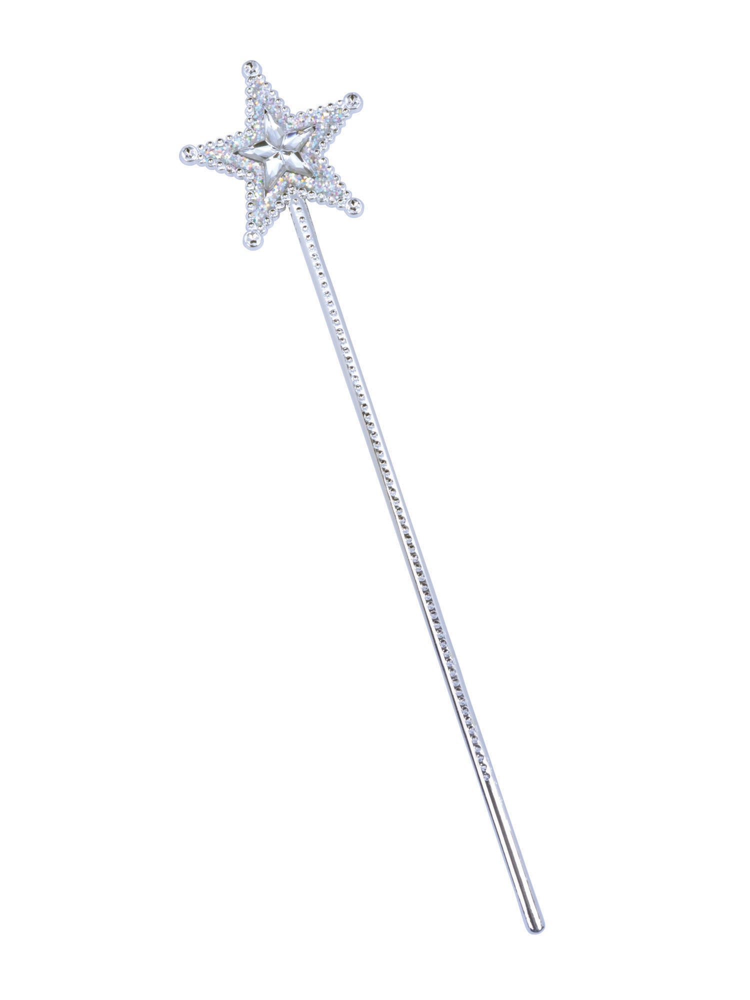 Silver Star Wand Clear Star Gem 1