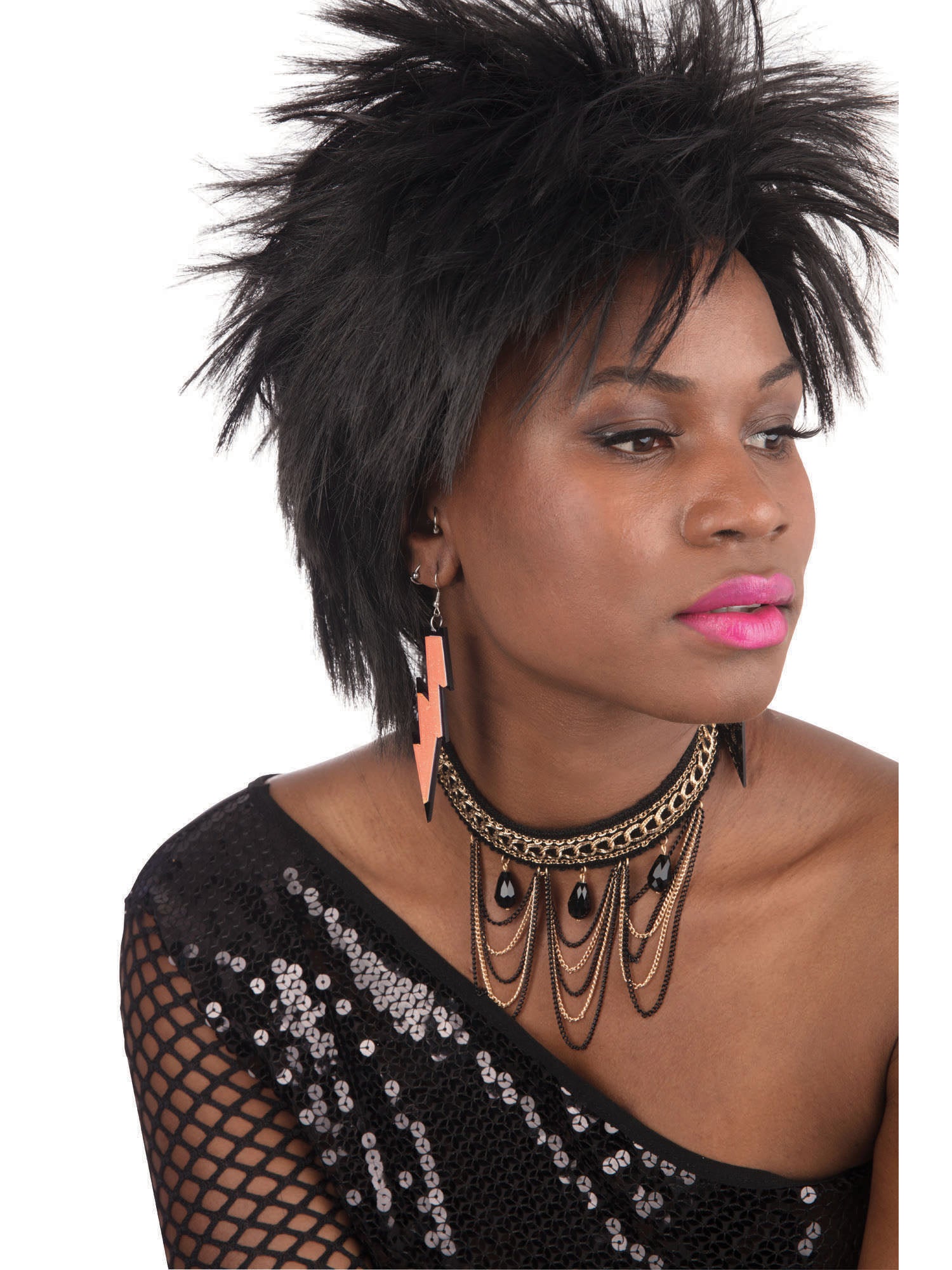 80's Rave Earrings - Orange 1