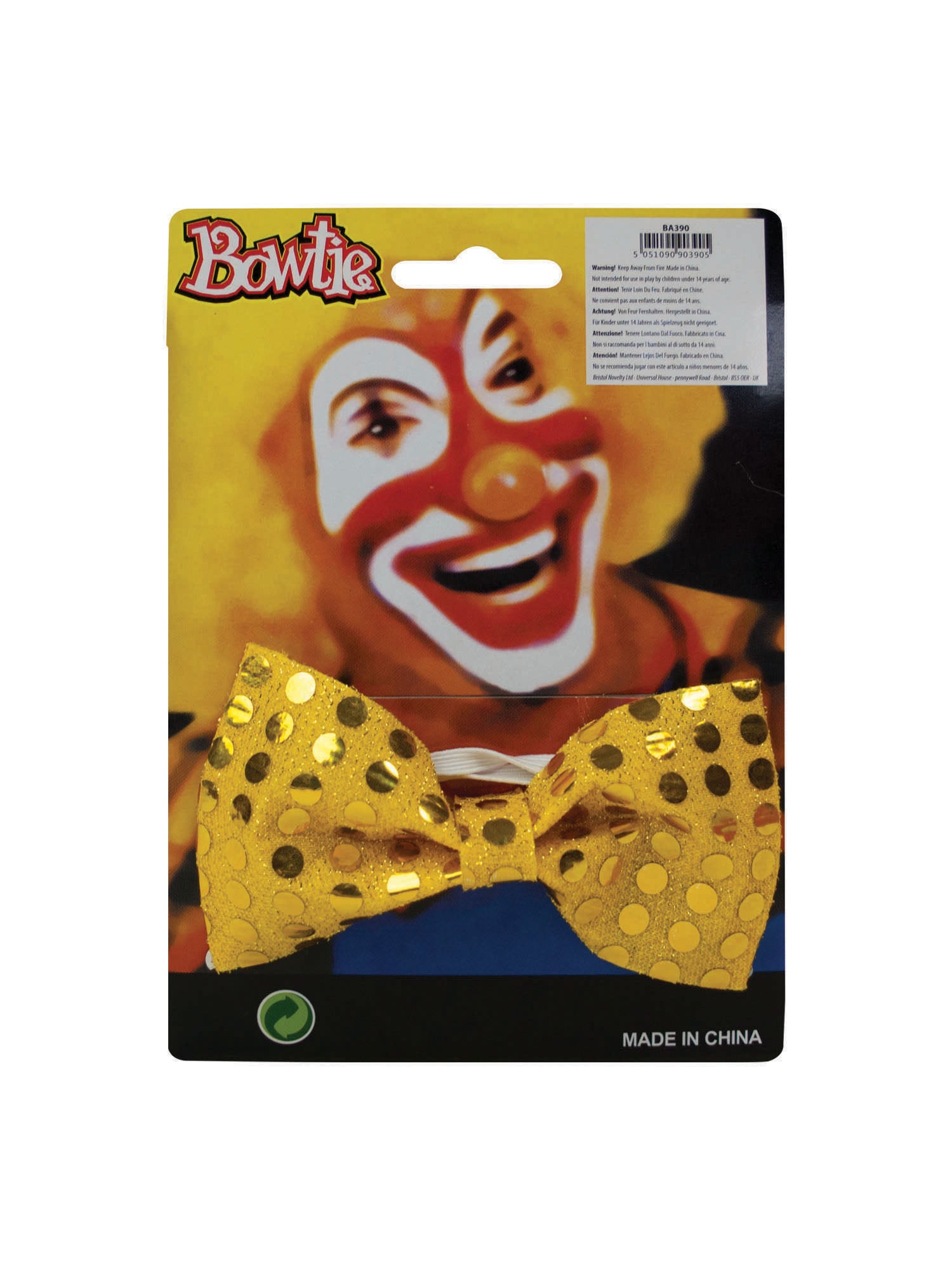 Bow Tie Sequin Gold 2
