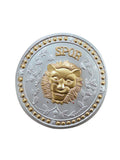 Roman Shield PVC. Round Grey 1