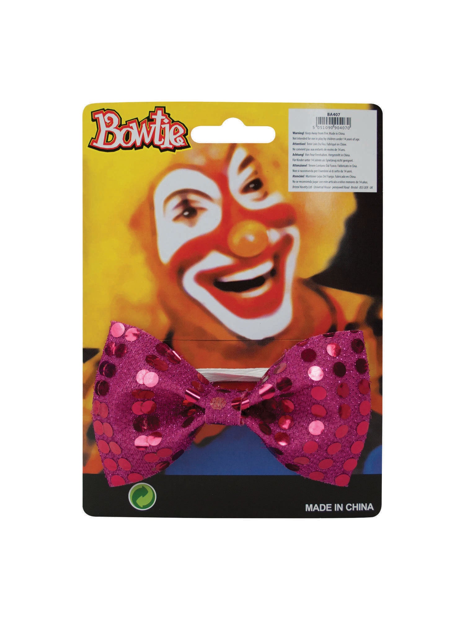 Bow Tie Sequin Pink 2