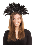 Carnival Headdress Black Feather 1