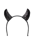 Devil Horns Black Sequin 1