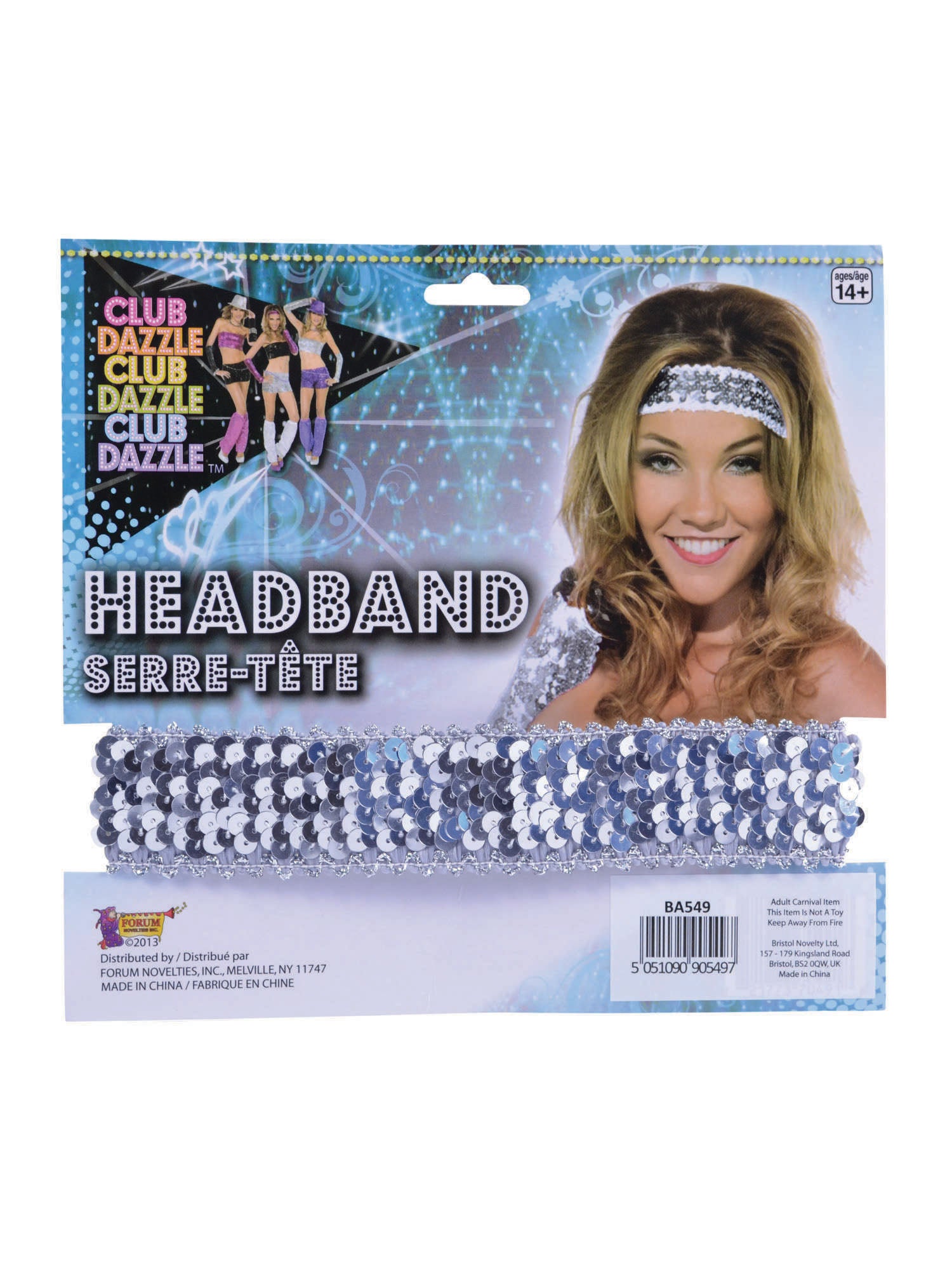 Sequin Headband Silver 1
