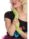 Fishnet Gloves - Short - Neon Green 1