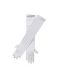 White Satin Gloves 1
