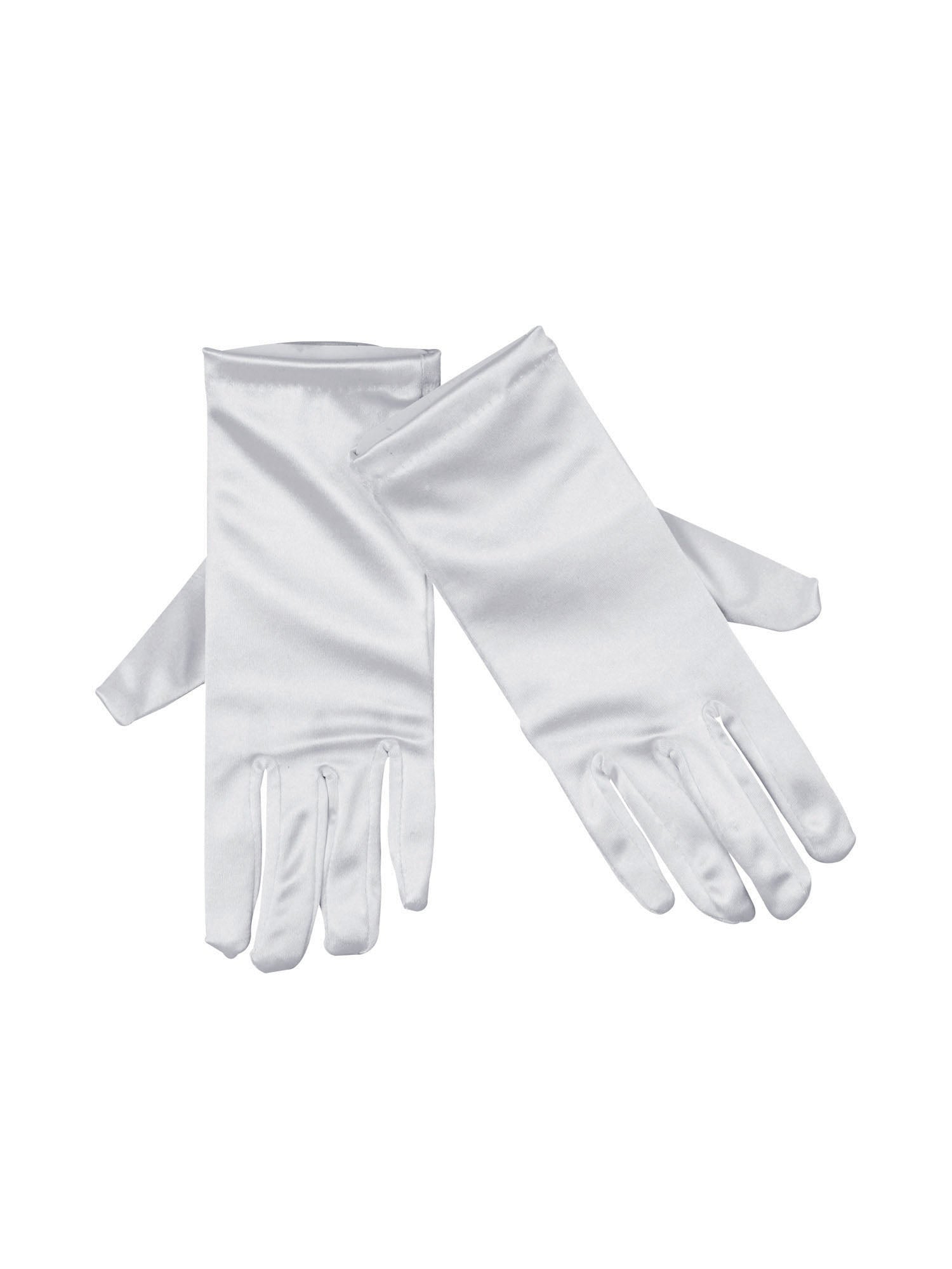 White Satin Gloves 1