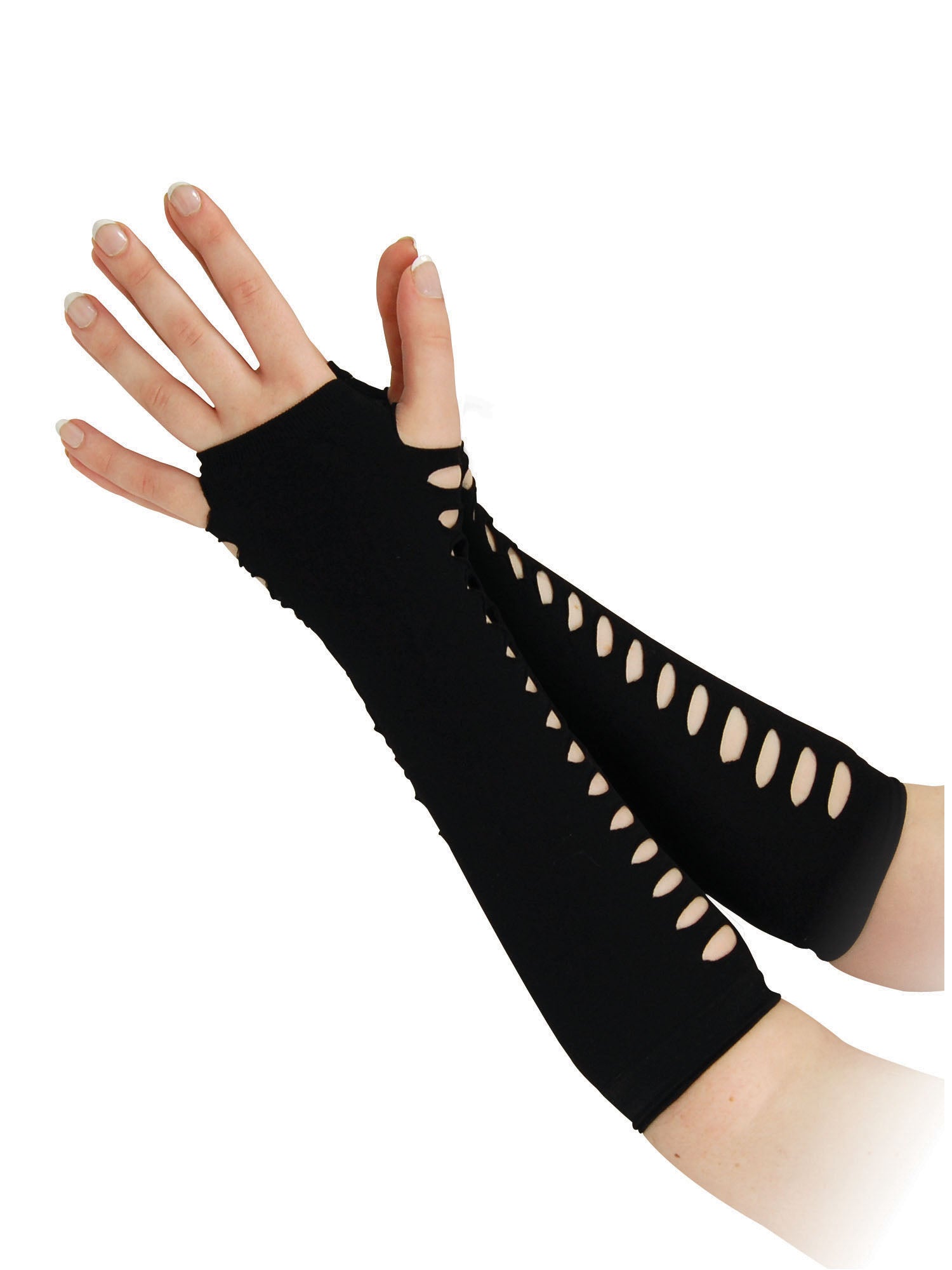 Gloves Ladder Style Black (25cm) *** 1