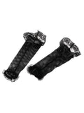 Fishnet Gloves.Black+Lace 1