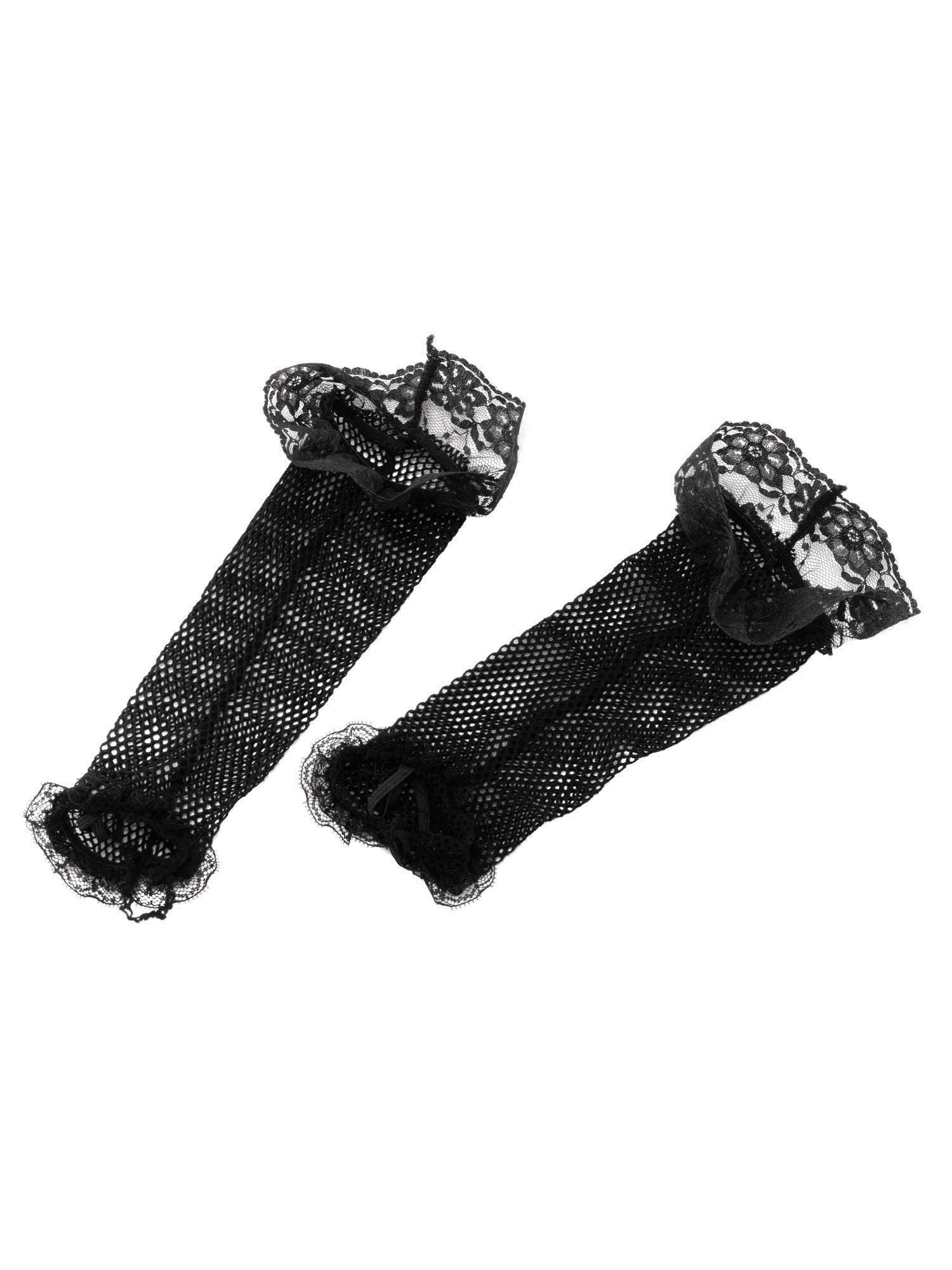 Fishnet Gloves.Black+Lace 1