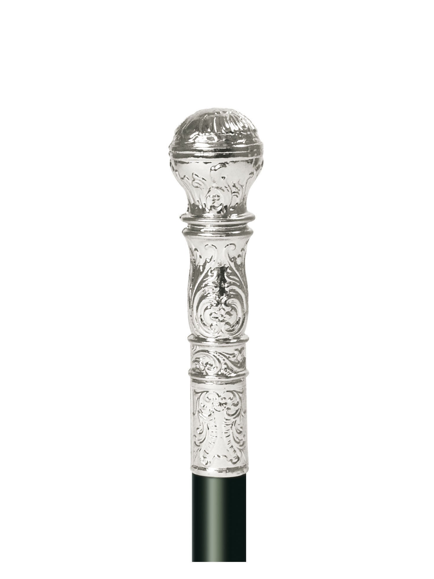 Cane With Silver Ball Handle 2