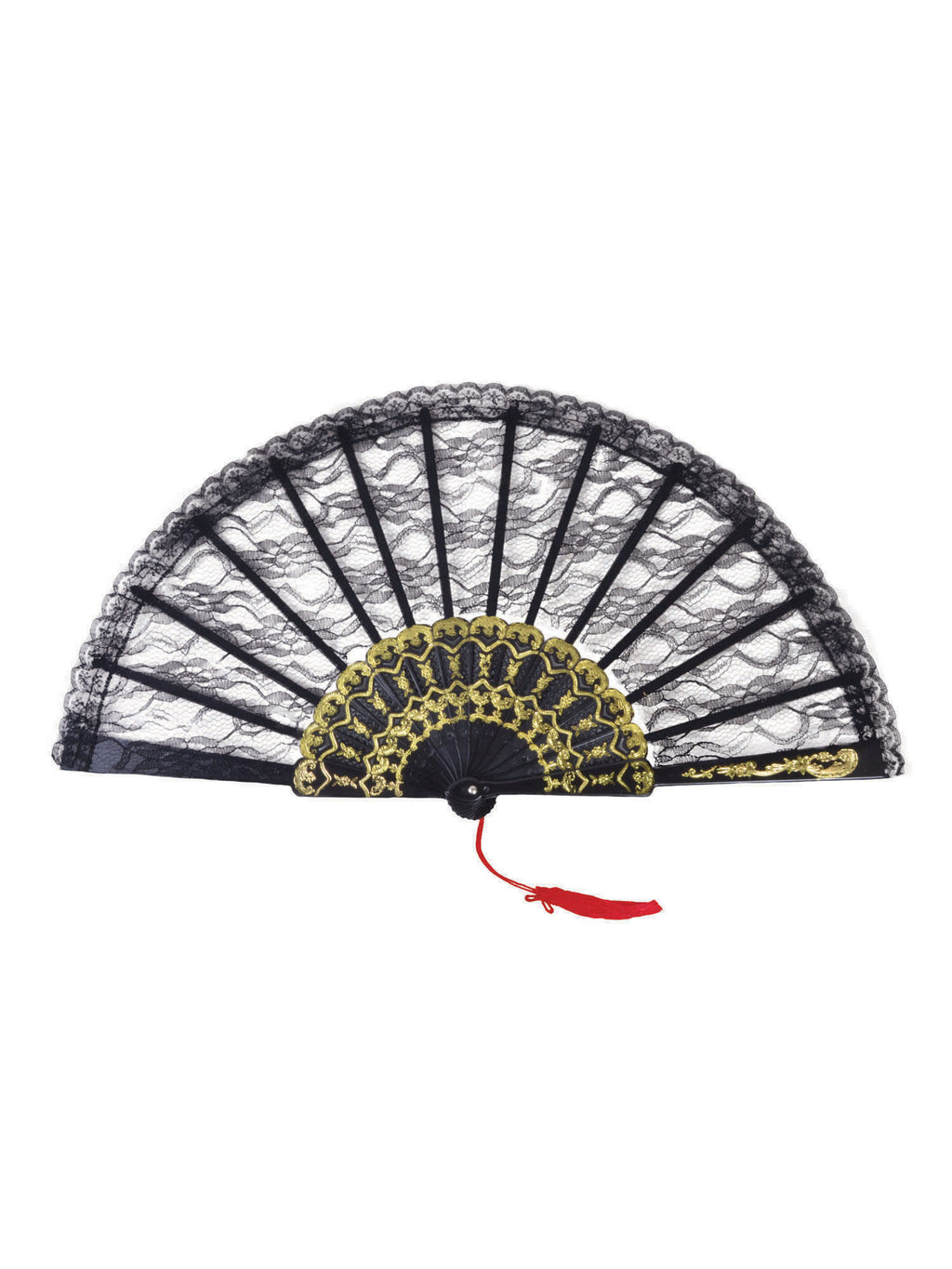 Black Lace Spanish Fan 1