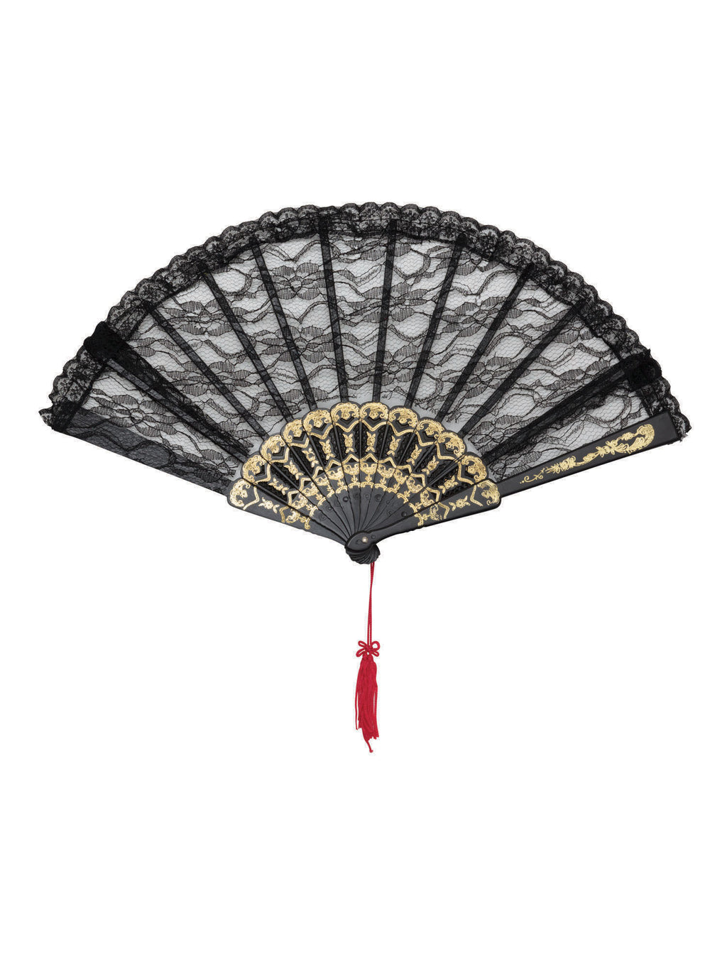 Black Lace Spanish Fan 2