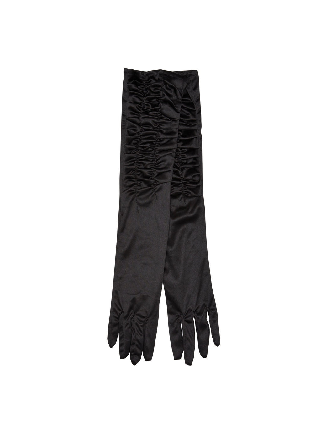 Black Satin Theatrical Gloves 1