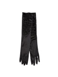 Black Satin Theatrical Gloves 1