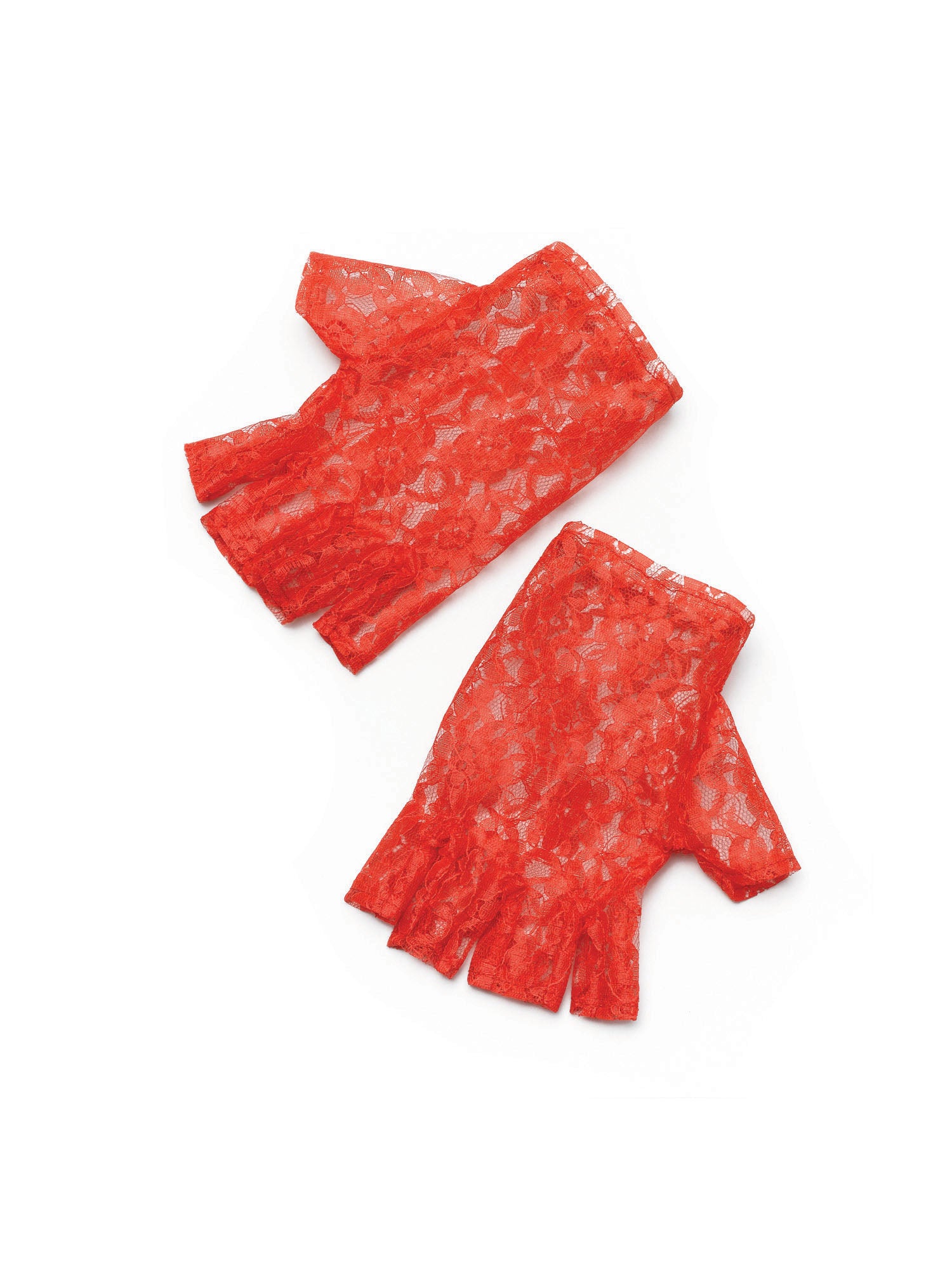 Red Fingerless Gloves 1