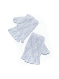 White Fingerless Gloves 1