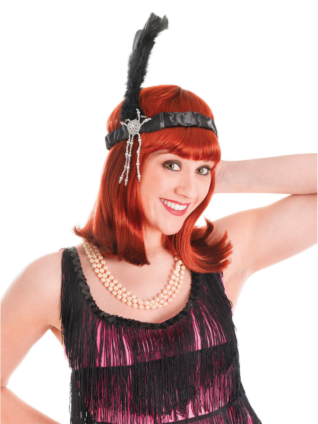 Flapper Headband Blackfeathers 1