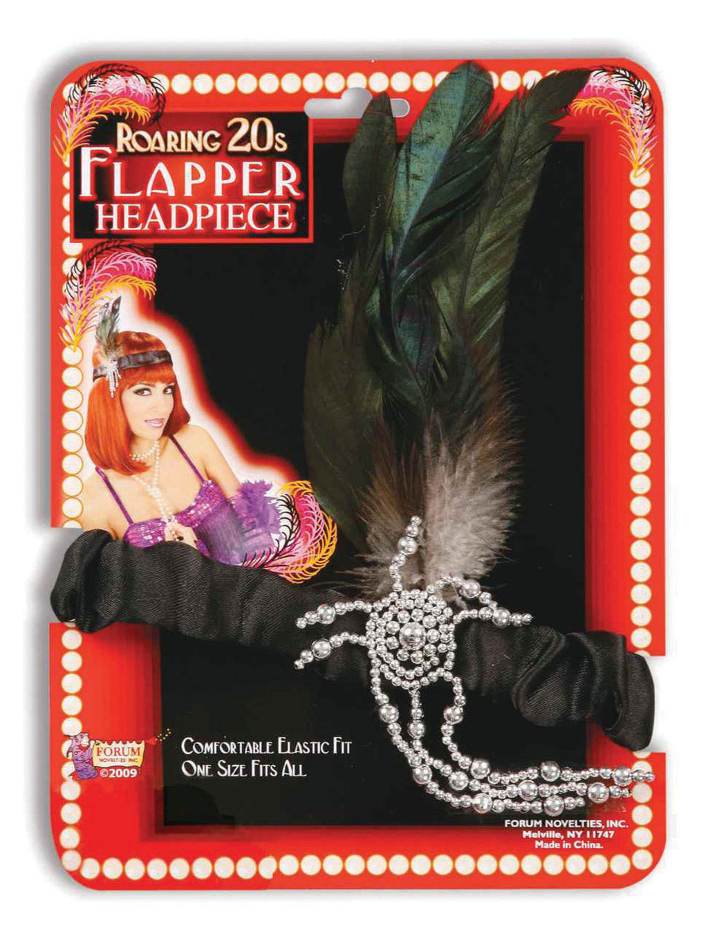 Flapper Headband Blackfeathers 2