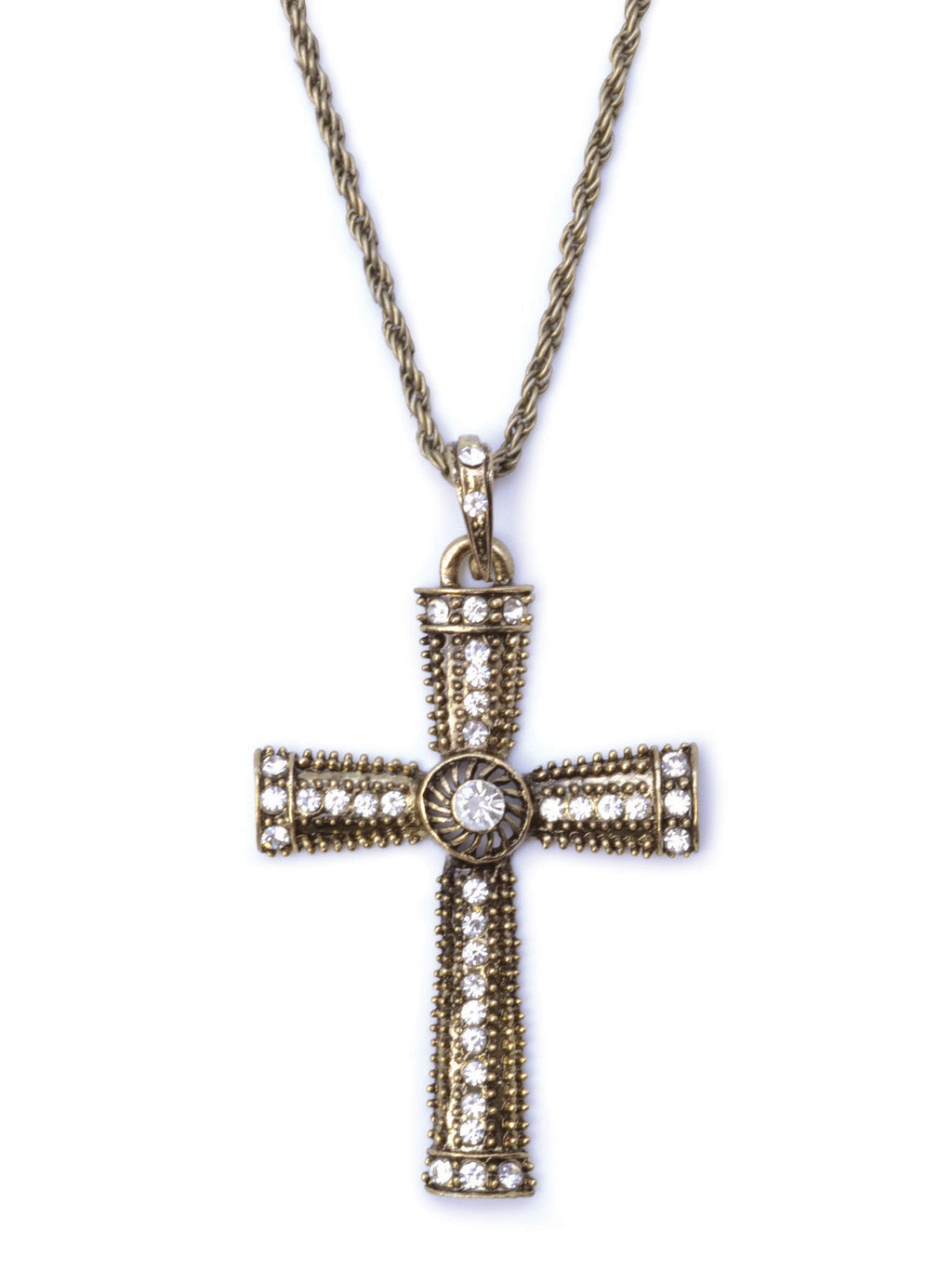 Cross Necklace Jewelled 1