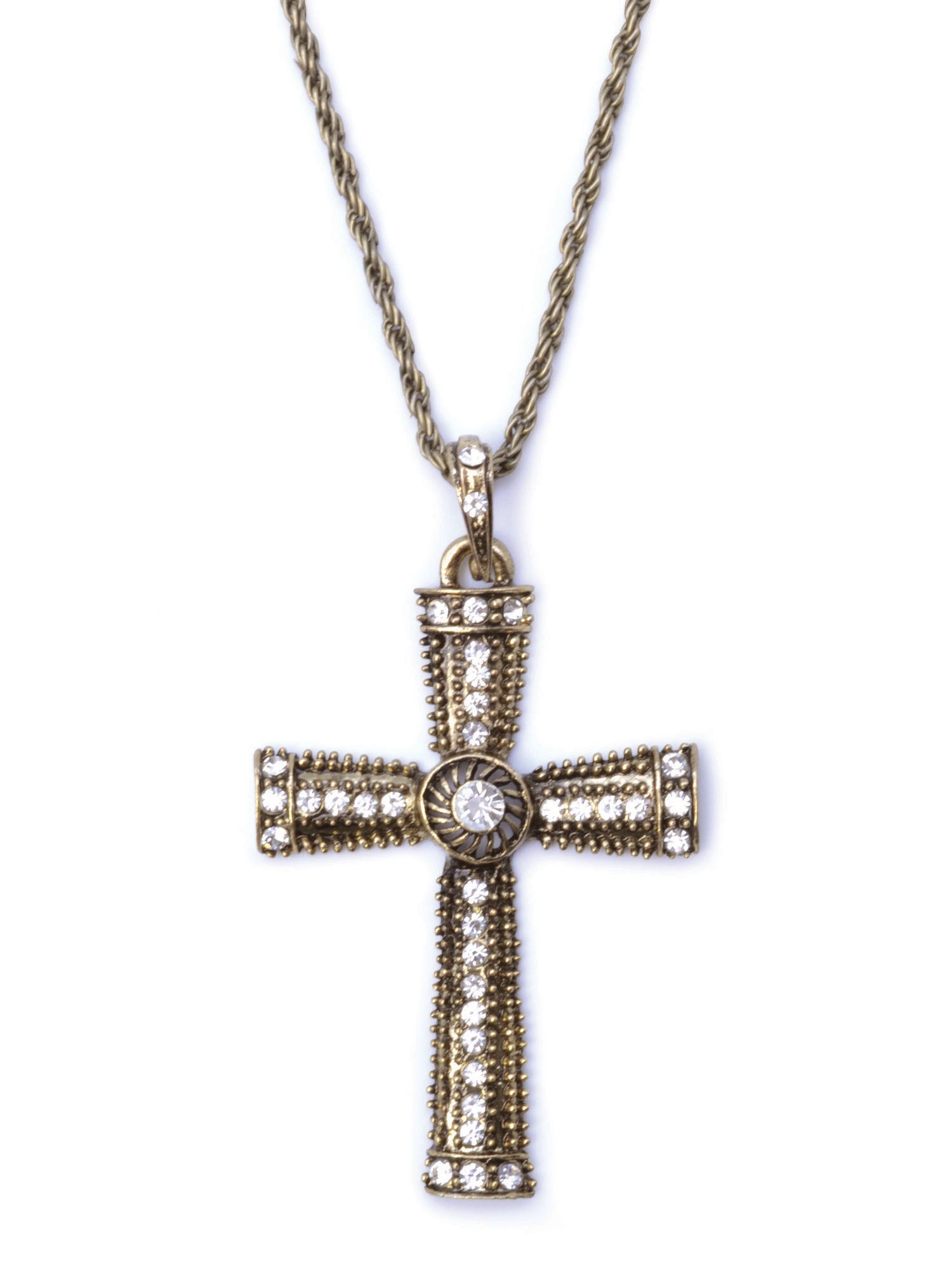 Cross Necklace Jewelled 1
