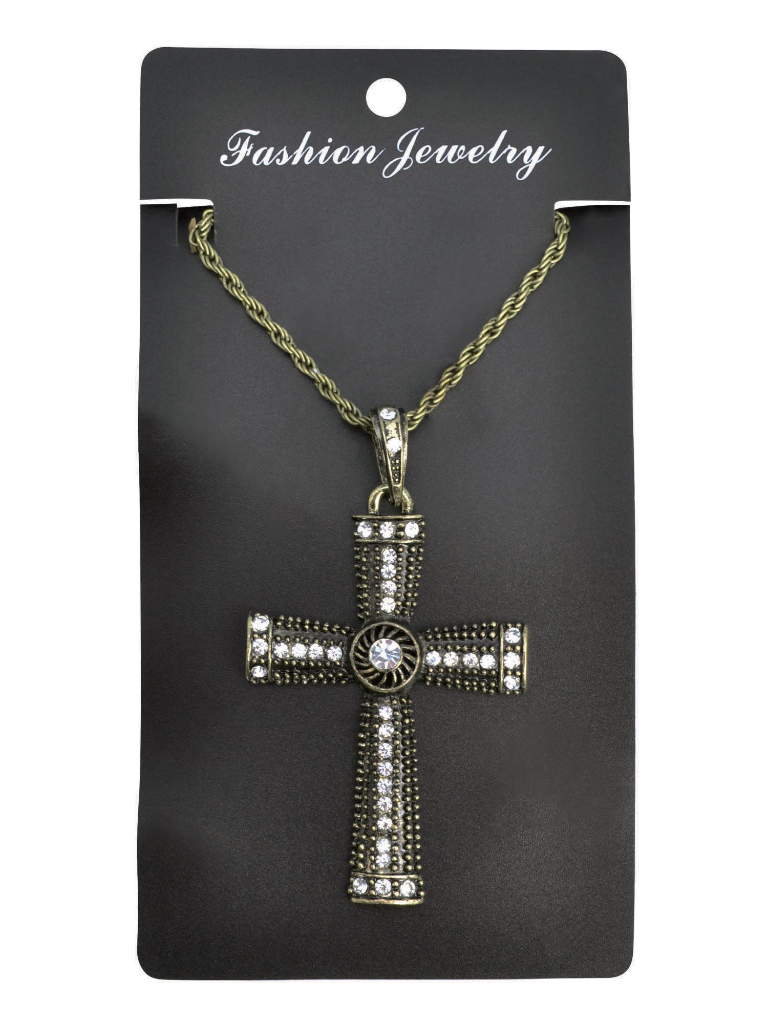 Cross Necklace Jewelled 2