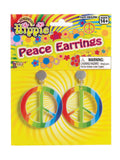 Rainbow Hippy Peace Earrings 1