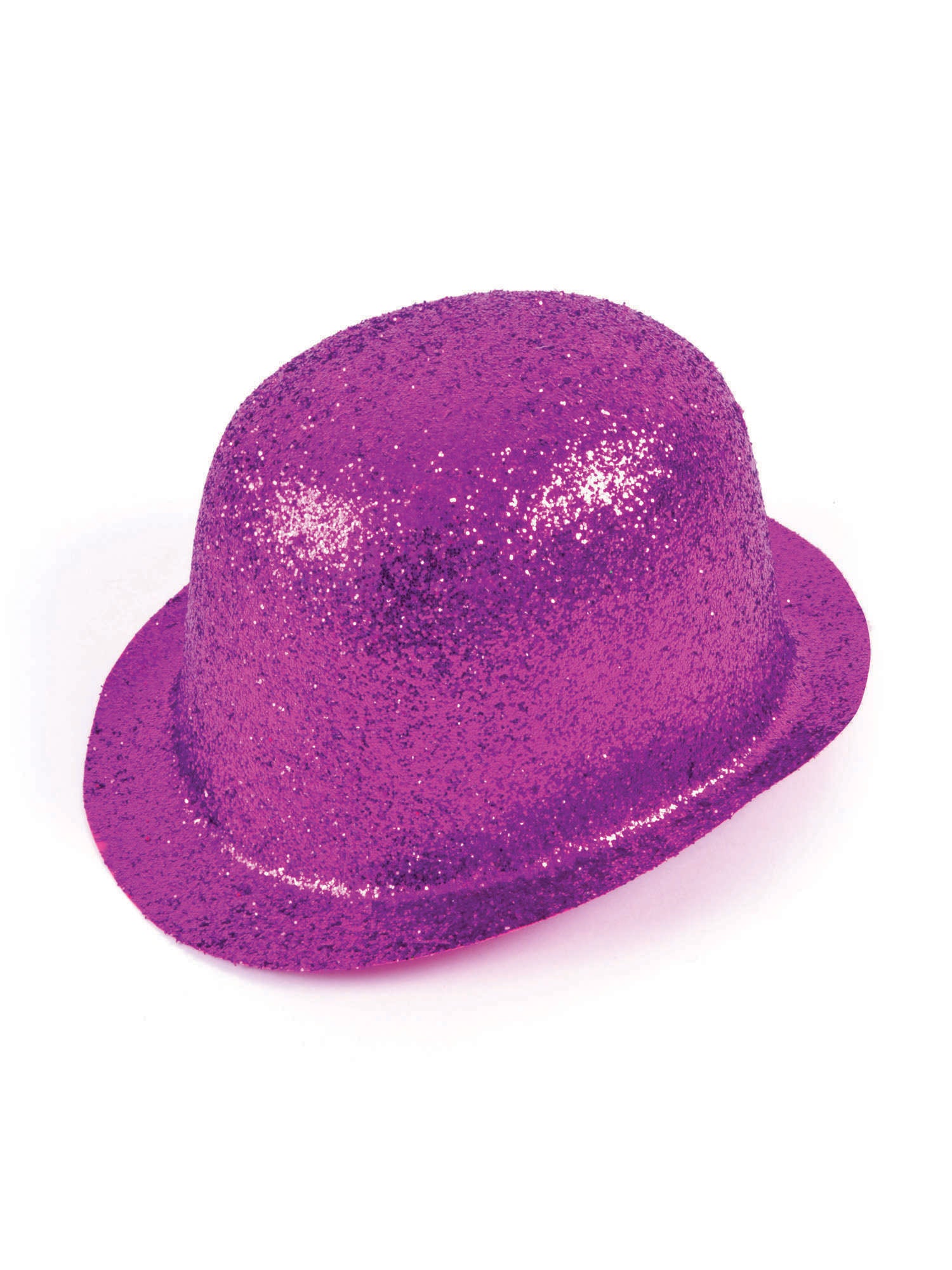 Glitter Cerise Plastic Bowler 1