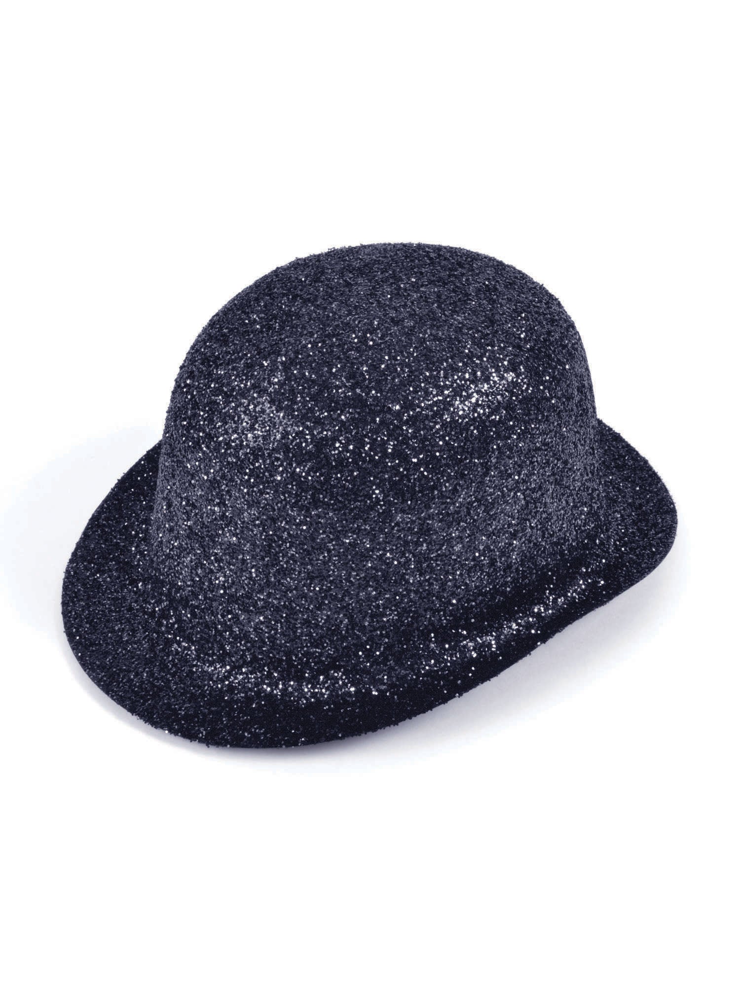 Glitter Black Plastic Bowler 1