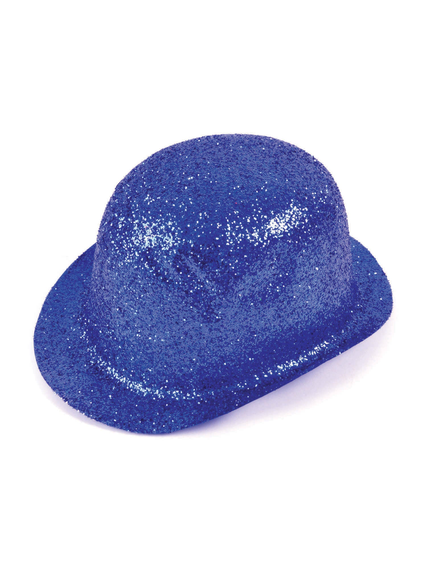 Glitter Blue Plastic Bowler 1