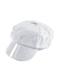 Shiny White Pvc Hat 1