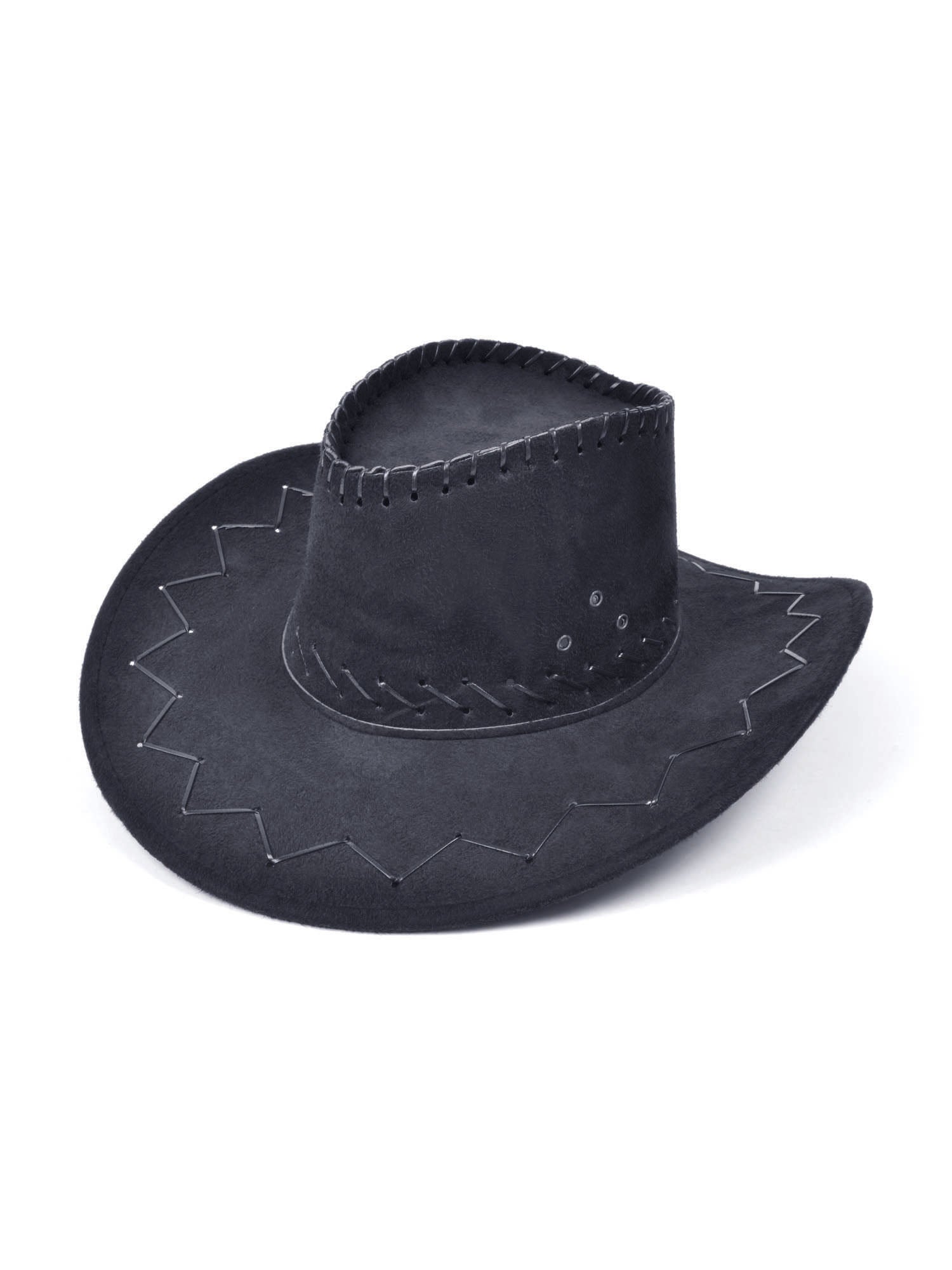 Cowboy Hat, Stitched - Black 1