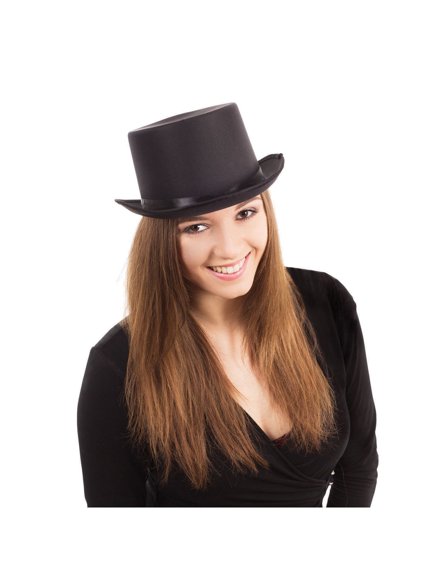 Top Hat - Black (Satin Look) 1