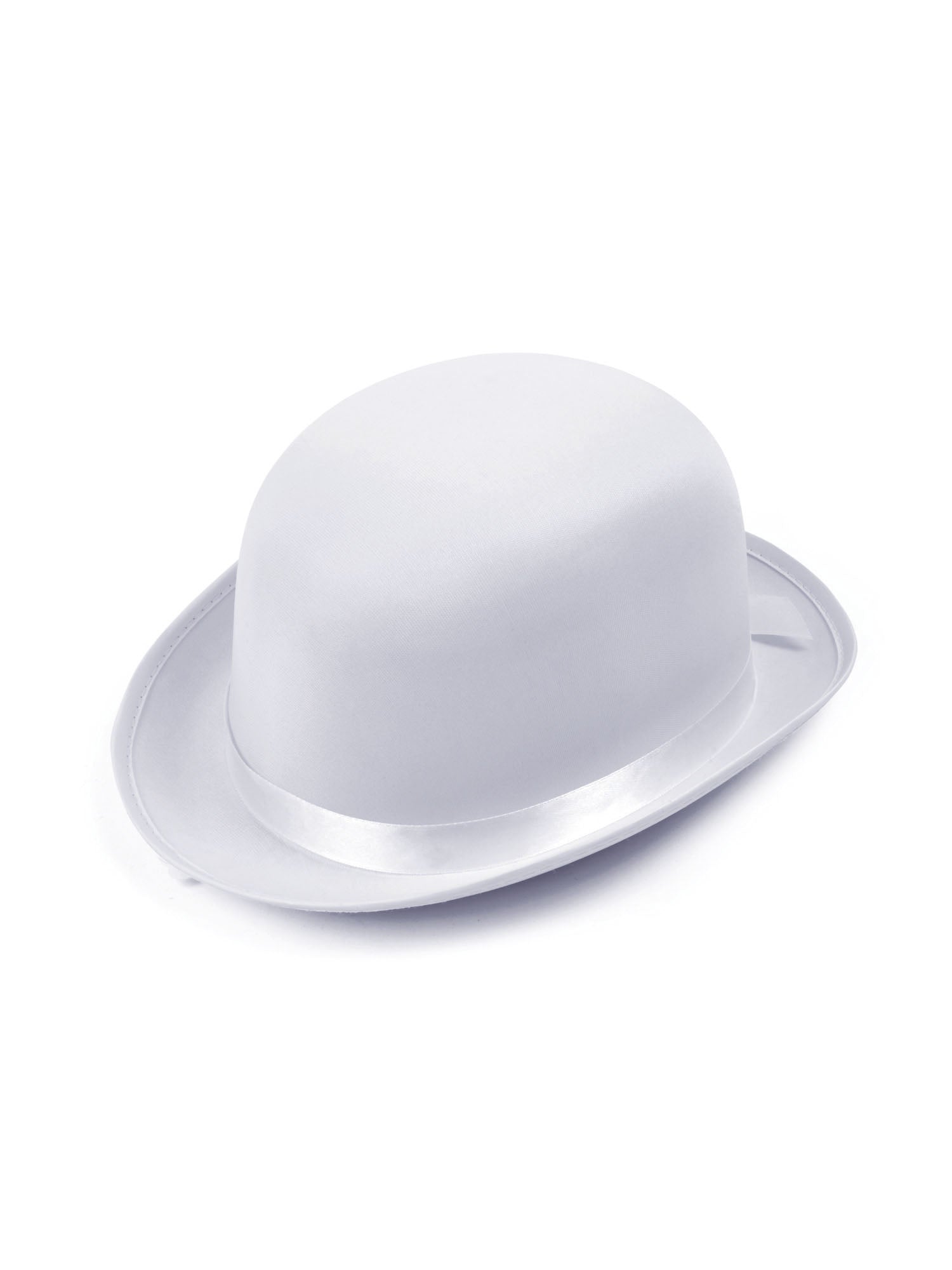 Satin Look Bowler Hat 1