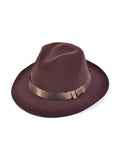Fedora Hat Brown Velvet 1
