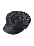 Sequin Cap 70's Style Black 1