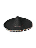 Straw Sombrero 60Cm Black 1