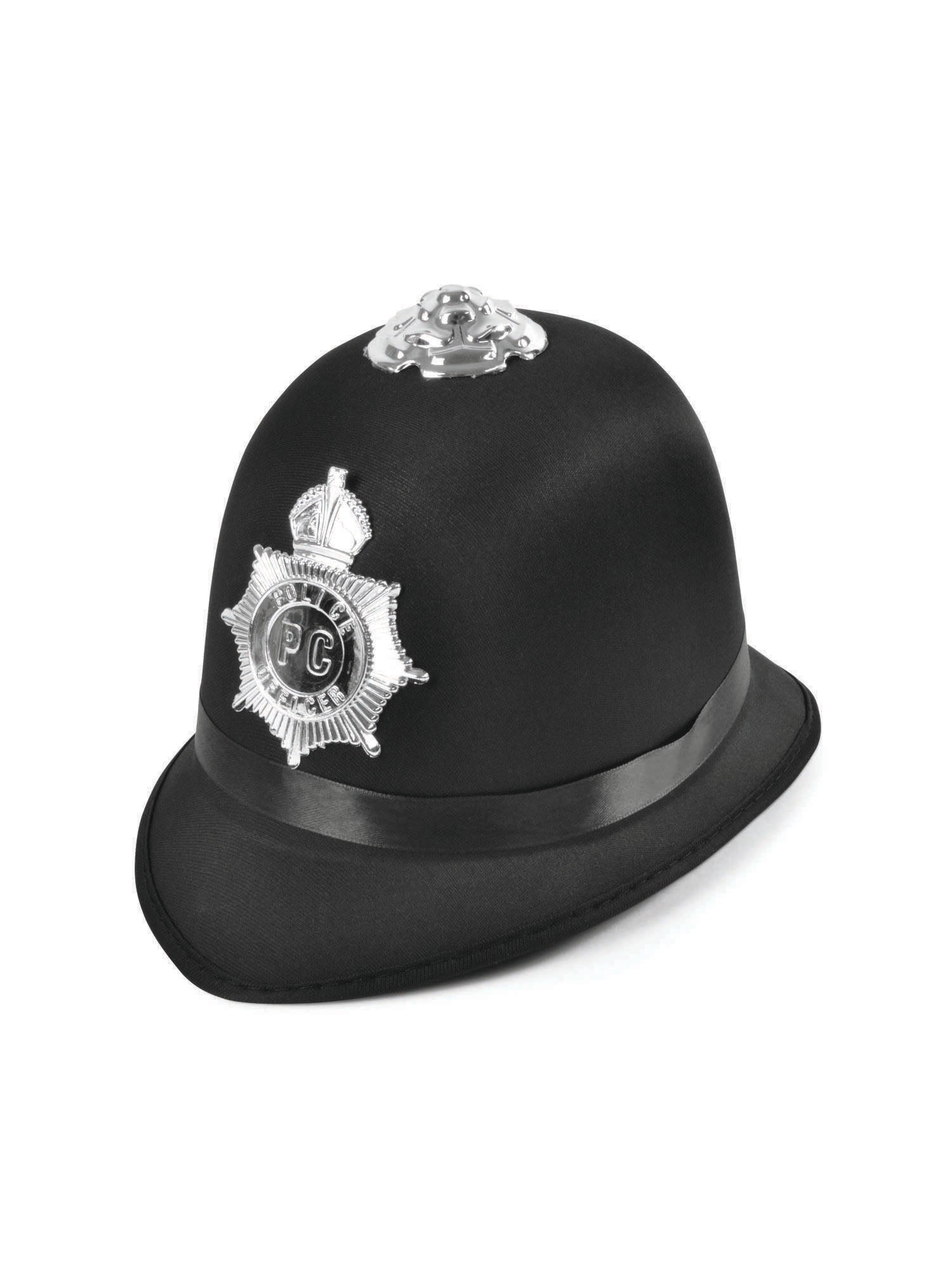 Police Bobby Hat Satin Fabric 1