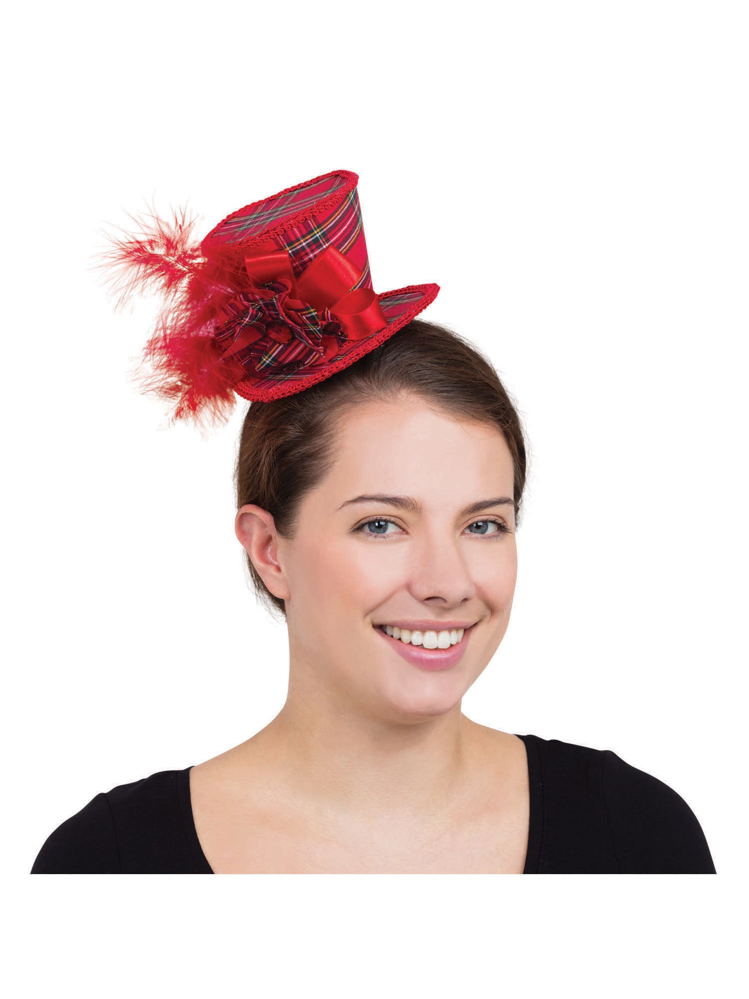 Tartan Mini Tall Hat 1